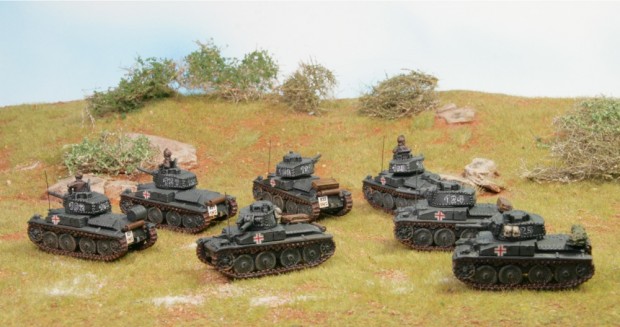 38t tanks by Battlefront, painted by Tankred