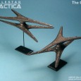 In my last Blog-Post I introduced my civilian fleet. For a fan of the television series it was a big challenge for me to paint the Battlestars and Basestars. For the paintjob I used Vallejo Gun Metal in a 2:1 mix with different highlights from Vallejo German Grey to Vallejo...