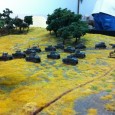 Armoured encounter: Eastern Front We are just beginning to have a game in the club. Thomas is fighting my Hungarians. We agreed to play with our light tanks only. Thomas did attack with his heavily armed Recce on his right flank and payed a lot of blood on his tank assault on my tanks...