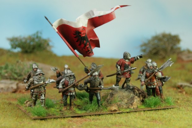 Troops from medieval Frankfurt, 28mm miniatures painted by Tankred