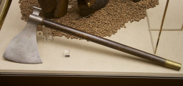 Unfortunately this page was down for several days because the Arras theme had a Backdoor. We had to delete everything and used a backup. Therefore I share a picture with you an engeneer axe from the Napoleonic wars. If I remember right it was an Egeneer of Baden. The tool...