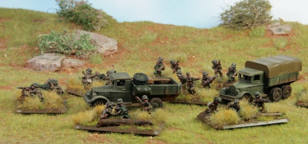 Hungarian Weapons Platoon FoW painted by Tankred