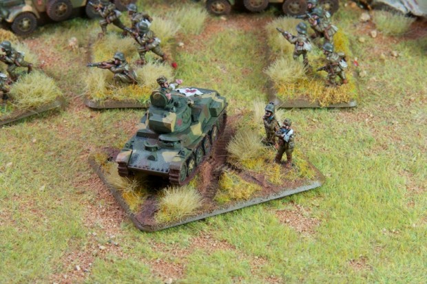 FoW hungarian objective: depicting a medic Toldi tank, which operated 1943 at the river Don