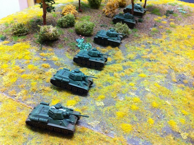 T34 company, miniatures by Battlefront, painted by ElComandante