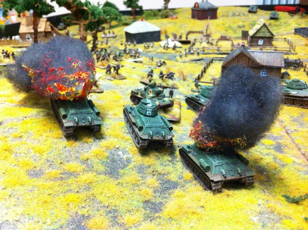 Second assault on the right flank