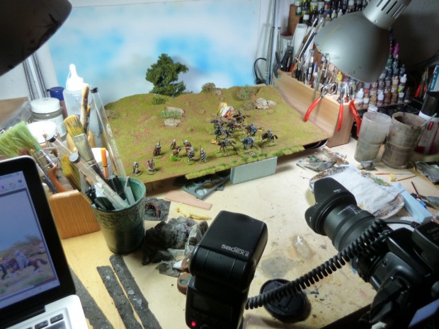 Tankred´s photo setup for miniature pictures