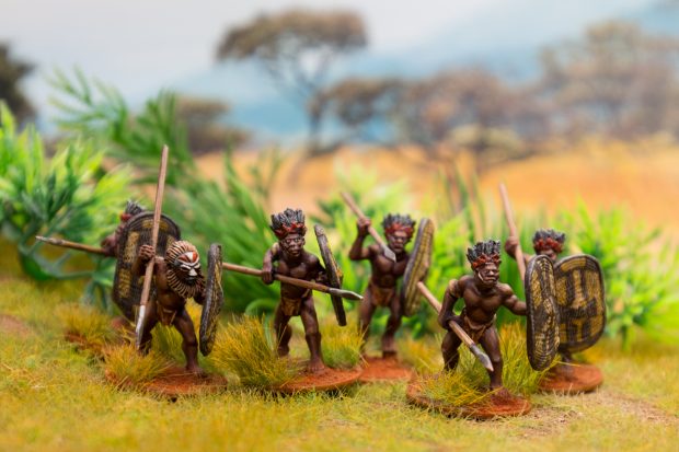 Azande Congo Minatures by Wargames Foundry painted by Tankred