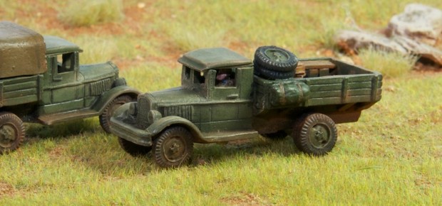 ZIS-5 truck in hungarian service - 1:100 model