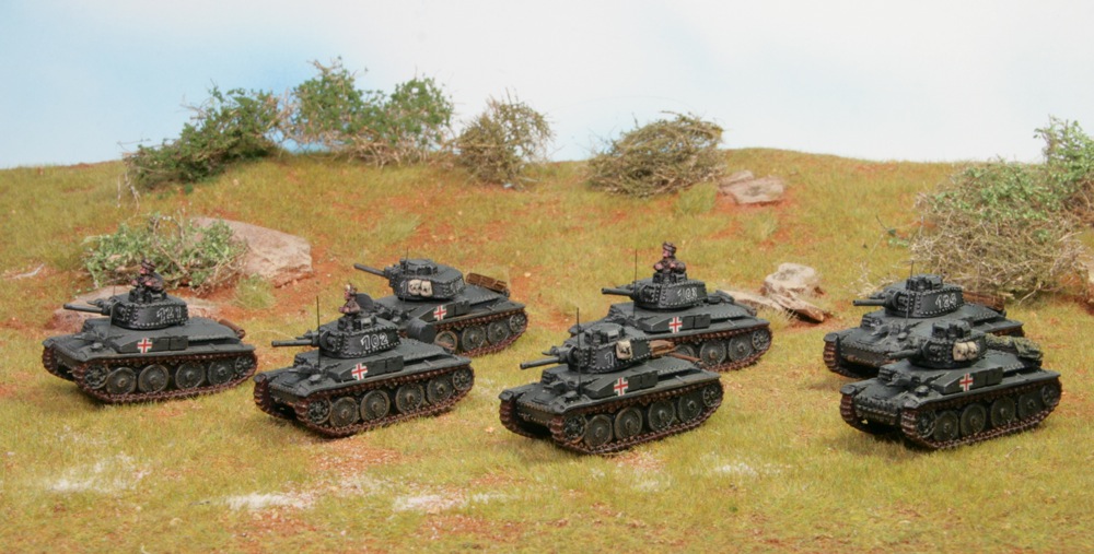 Hungarian T-38G tanks by Battlefront, painted by Tankred