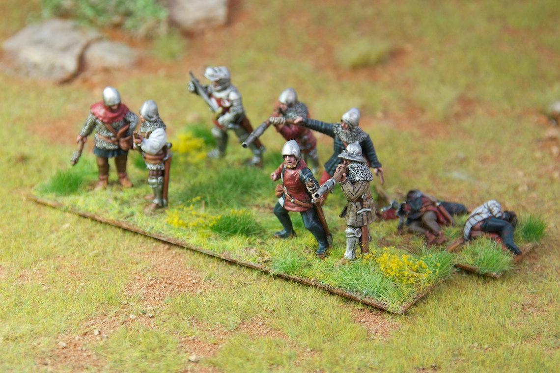 Medieval Handgunners, Perry Miniatures painted by Tankred